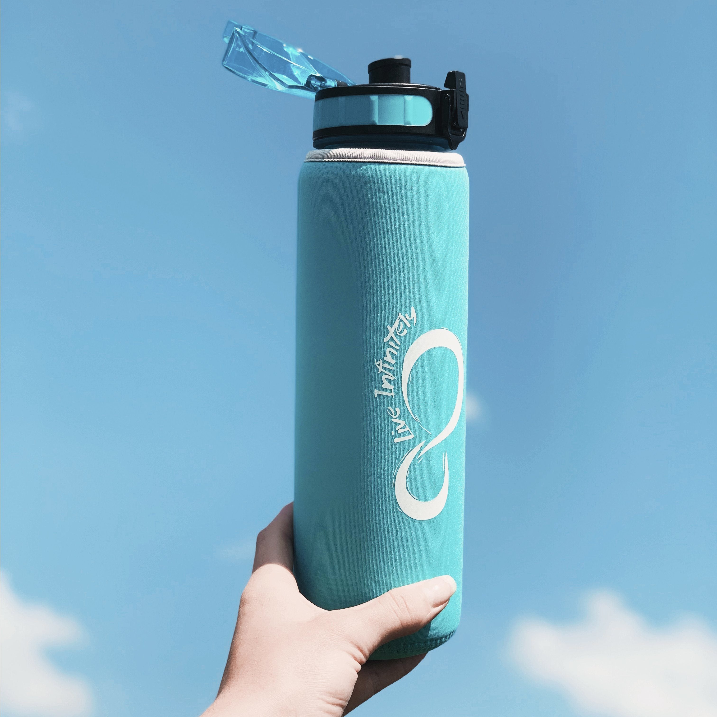 Live Infinitely 24 oz Insulated Water Bottle for Women - Cute Gym