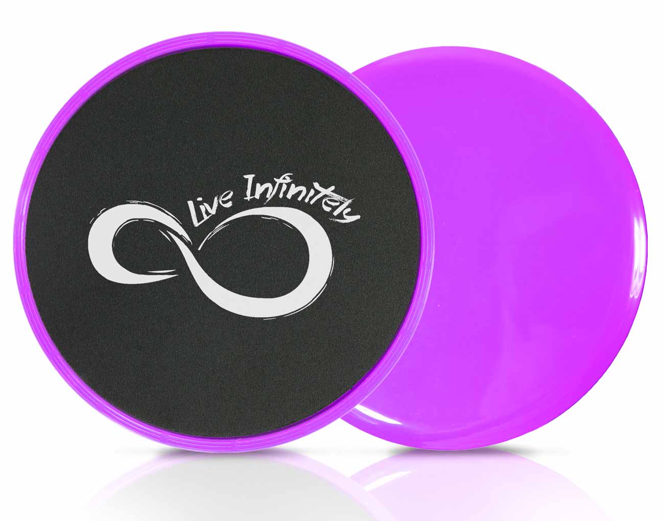 Gliding Core Disc Sliders 2 Pack by Live Infinitely – Exercise On Any  Surface With Our Non-Catch Edges Designed For Smooth Sliding – Dual Sided  Trainers Ideal For Home Abdominal & Core