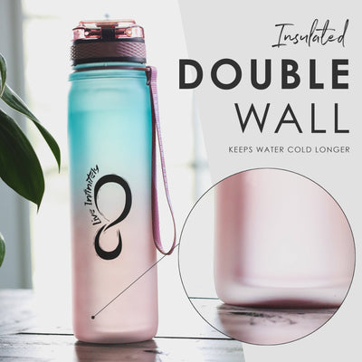 Insulated Sports Bottle - Ombre 24 Oz Insulated Sports Bottles