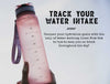 Sports Water Bottle - 34oz Sports & Ombre Water Bottle With Fruit Infuser + Time Markings